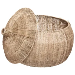 PANIER JUTE BALAYA ROND NATUREL D.54X46CM