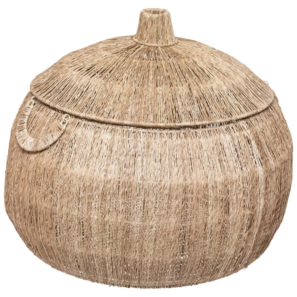 PANIER JUTE BALAYA ROND NATUREL D.54X46CM
