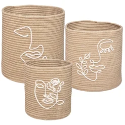 PANIER JUTE VIBE NATUREL D.30X31.5CM