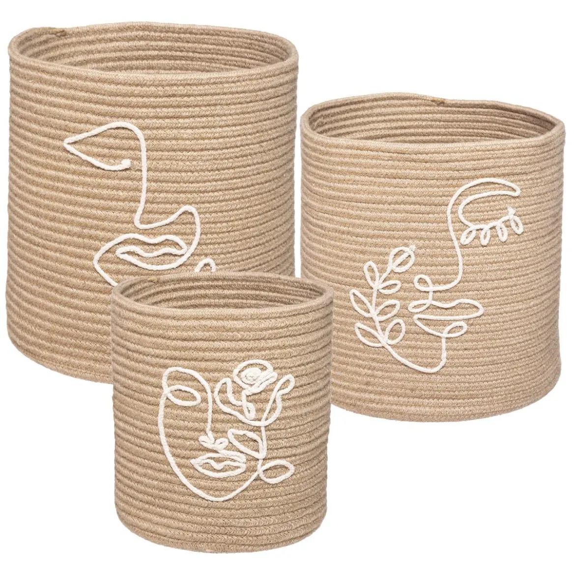 PANIER JUTE VIBE NATUREL D.30X31.5CM