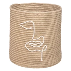 PANIER JUTE VIBE NATUREL D.30X31.5CM
