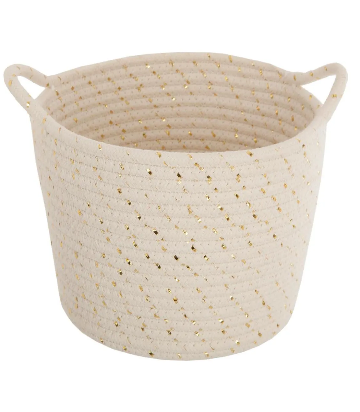 PANIER LUREX BLANC D.24X21CM