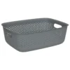 PANIER PLASTIQUE GRIS TILA 10L