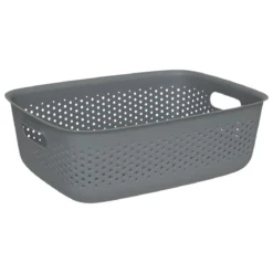 PANIER PLASTIQUE GRIS TILA 10L