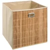 PANIER RANGEMENT BAMBOU NATUREL D.31X31CM