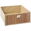 PANIER RANGEMENT BAMBOU NATUREL D.31X15CM