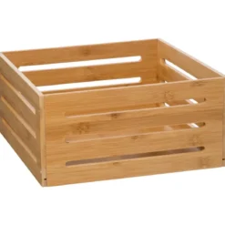 PANIER RANGEMENT BAMBOU PLEIN 31X15CM