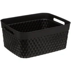PANIER RECTANGLE DISCO 15L NOIR
