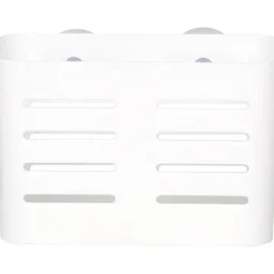 PANIER RECTANGULAIRE SUR VENTOUSES BLANC GRAND MODELE