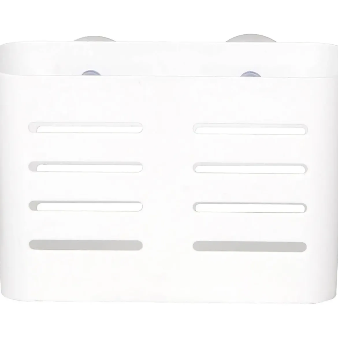 PANIER RECTANGULAIRE SUR VENTOUSES BLANC GRAND MODELE