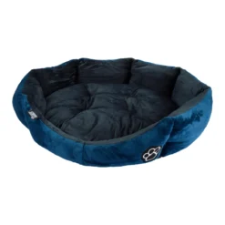 PANIER ROND 50CM PATCHY EMERAUDE CHARBON