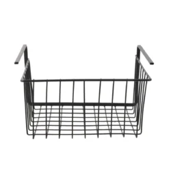 PANIER SUSPENDU METAL FILAIRE NOIR 26X14X26CM