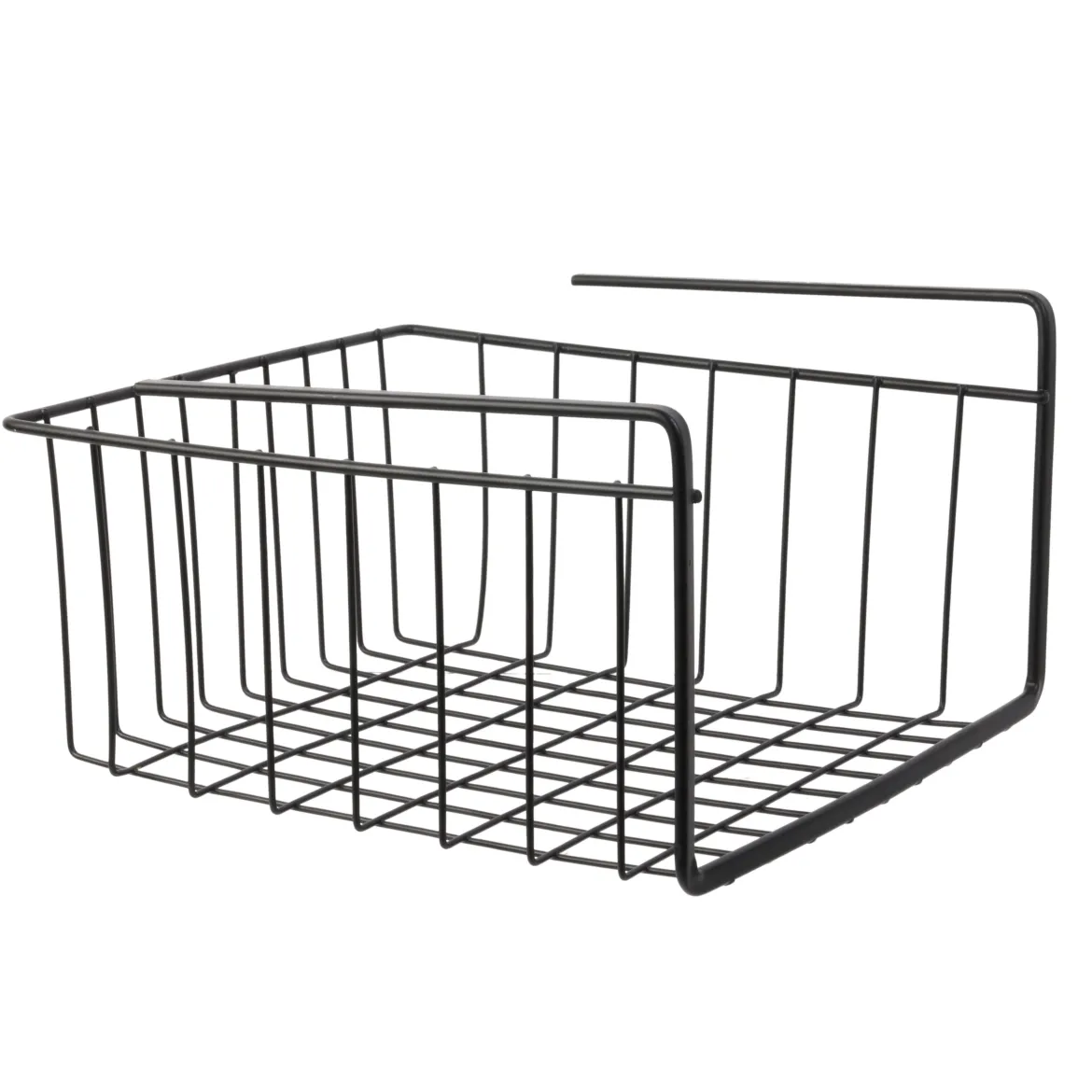 PANIER SUSPENDU METAL FILAIRE NOIR 26X14X26CM