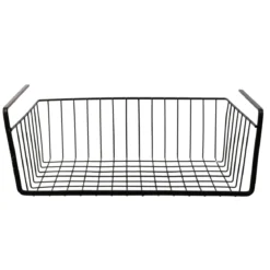 PANIER SUSPENDU METAL FILAIRE NOIR 40X14X26CM