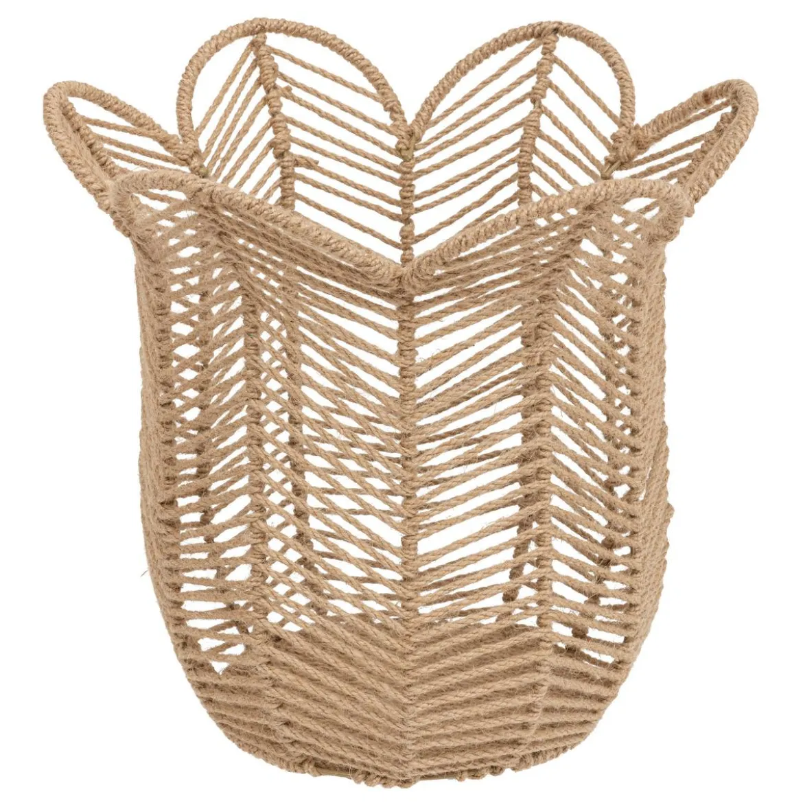 PANIER THE FLORAL COLLECTION JUTE NATUREL TAILLE L