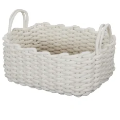 PANIER TRICOT BLANC L