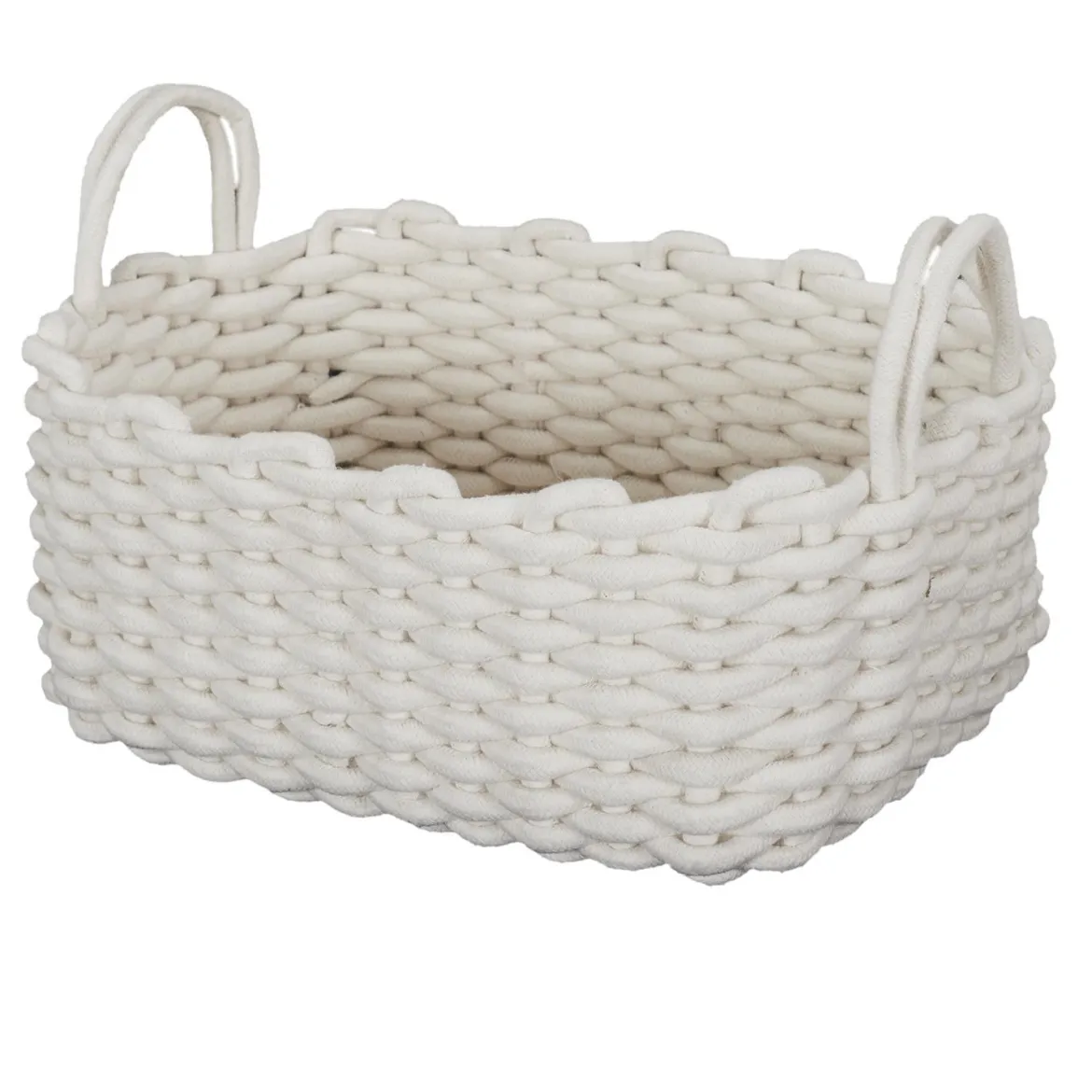 PANIER TRICOT BLANC L