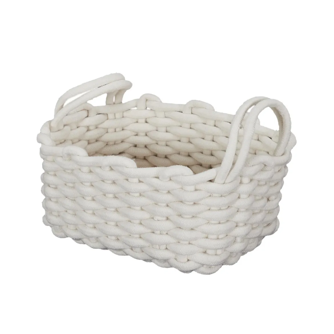 PANIER TRICOT BLANC S