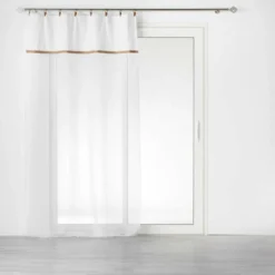 PANNEAU A ANNEAUX 140X240CM LEANA BLANC