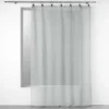 PANNEAU A ANNEAUX 140X280CM VOILE TISSE LINKA GRIS