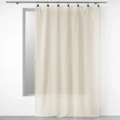 PANNEAU A ANNEAUX 140X280CM VOILE TISSE LINKA NATUREL