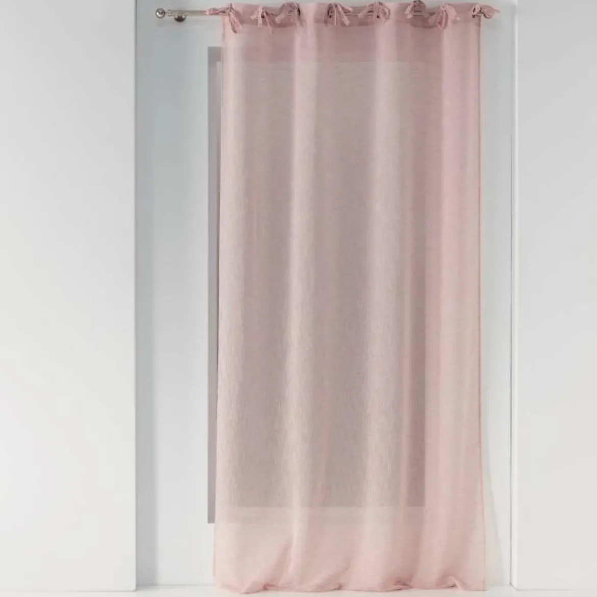 PANNEAU A NOUETTES 140X240CM TISSE CHARLOTTE ROSE