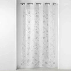PANNEAU A OEILLETS 140X240CM BRODE HOOPS GRIS