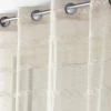 PANNEAU A OEILLETS 140X240CM EFFET LIN TISSE NOUNA