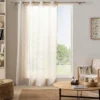PANNEAU A OEILLETS 140X240CM EFFET LIN TISSE YOKO NATUREL