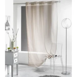PANNEAU A OEILLETS 140X240CM LISSEA TAUPE