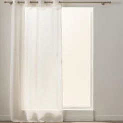 PANNEAU A OEILLETS 137X260CM POLYESTER LIN FANTAISIE KALIA