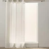 PANNEAU A OEILLETS 137X260CM POLYESTER LIN FANTAISIE NOA