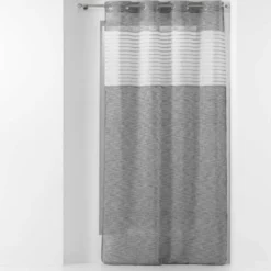 PANNEAU A OEILLETS 140 X 240CM RAYE SICILIA  ANTHRACITE