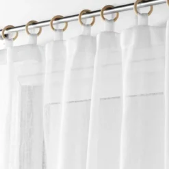PANNEAU OEILLETS BOIS 140X240CM MINALISA BLANC