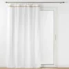 PANNEAU OEILLETS BOIS 140X240CM VOILE MILEO BLANC