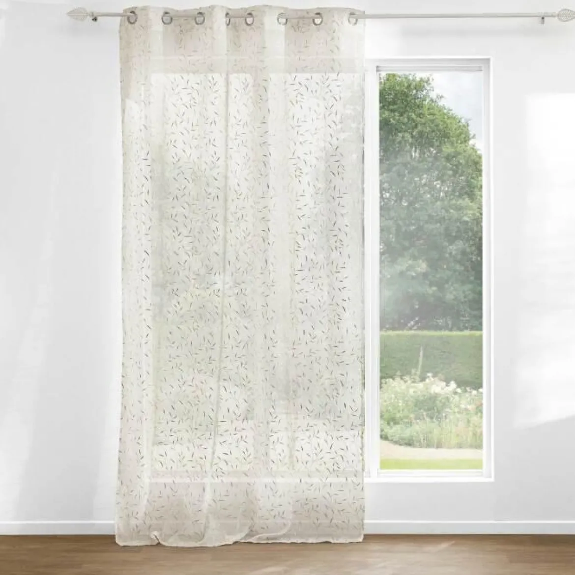 PANNEAU OEILLETS 140X240CM VOILE SABLE MAISSA