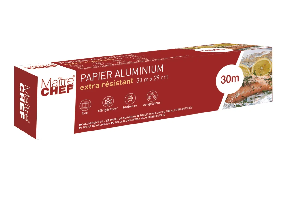 PAPIER ALUMINIUM 29CMX30M