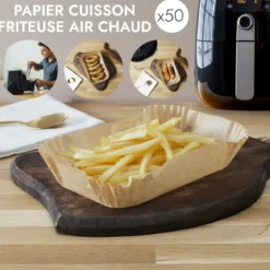 PAPIER CUISSON FRITEUSE A AIR X50 PIECES