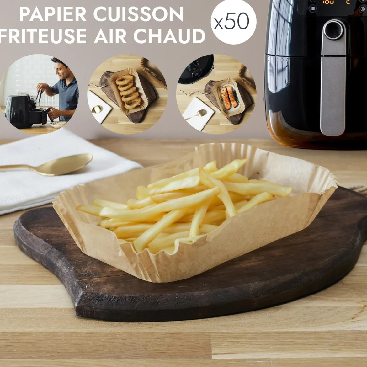 PAPIER CUISSON FRITEUSE A AIR X50 PIECES