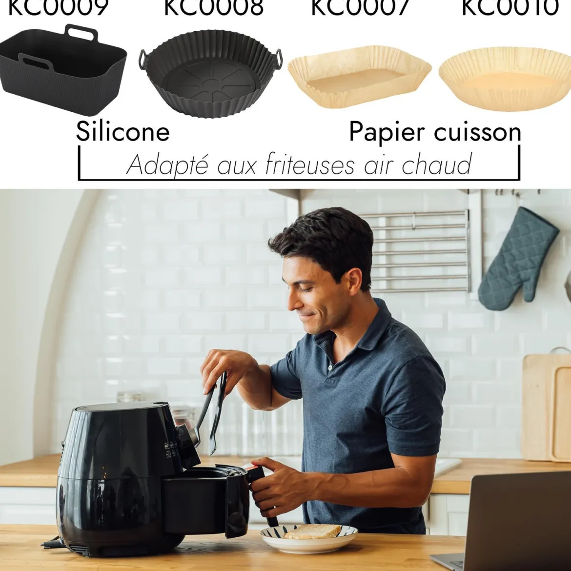 PAPIER CUISSON FRITEUSE A AIR X50 PIECES