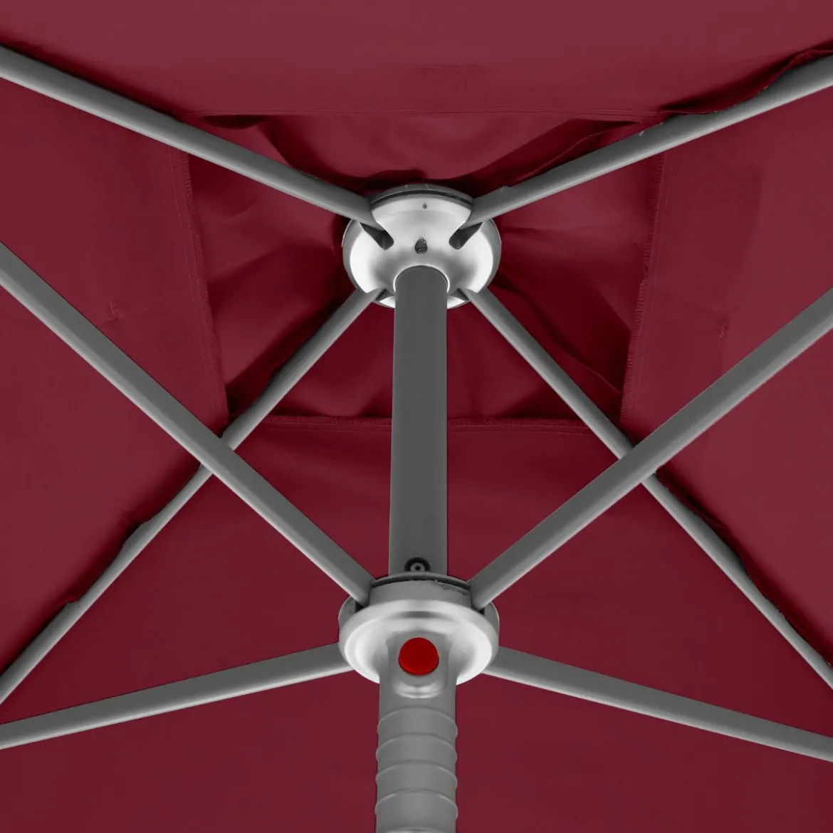 PARASOL ANZIO 2X2M BORDEAUX