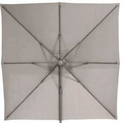 PARASOL DECENTRE ELEA 3X3M NOISETTE
