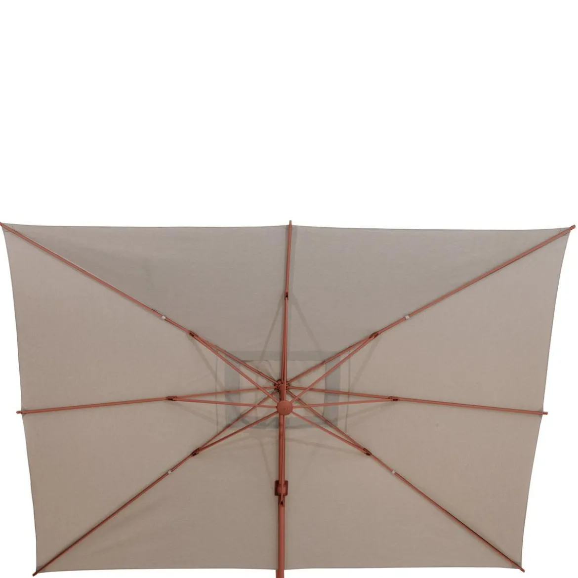 PARASOL DECENTRE MELHIA 4X3M ACAJOU LIN