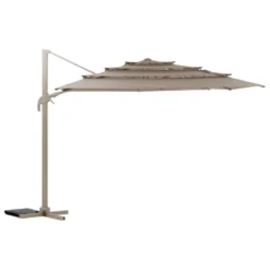 PARASOL DECENTRE MELHIA 4X3M MULTI TOILE LIN