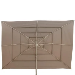 PARASOL DECENTRE MELHIA 4X3M MULTI TOILE LIN