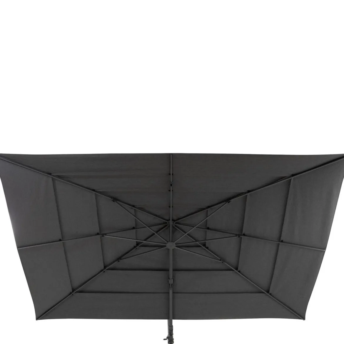 PARASOL DECENTRE MELHIA 4X3M MULTI TOILE ANTHRACITE
