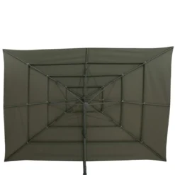 PARASOL DECENTRE MELHIA 4X3M MULTI TOILE LAURIER