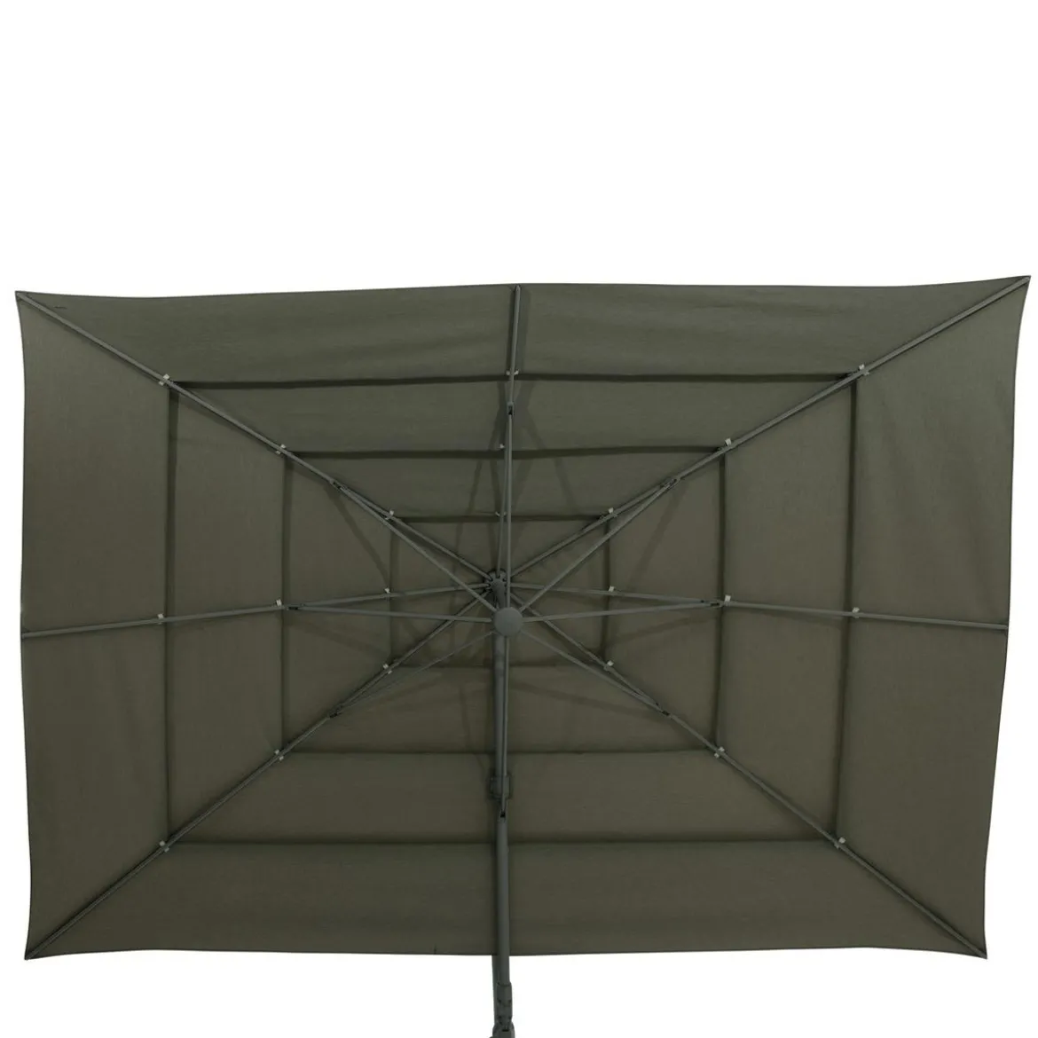 PARASOL DECENTRE MELHIA 4X3M MULTI TOILE LAURIER