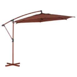 PARASOL DECENTRE 3M MANOA ACAJOU