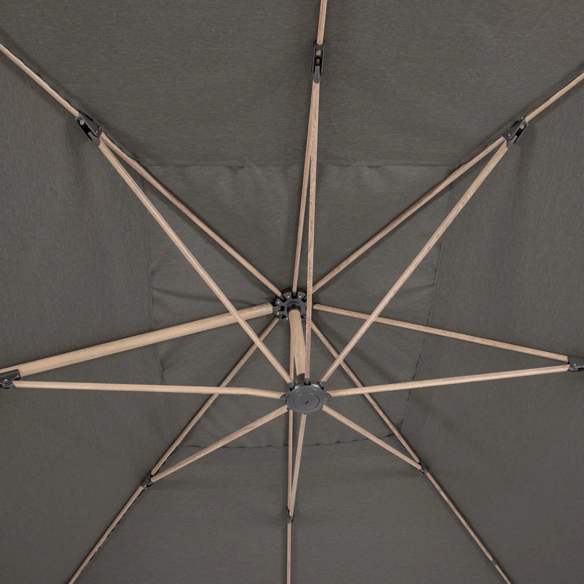PARASOL DECENTRE SOLY 3X4M HONEY CHARBON